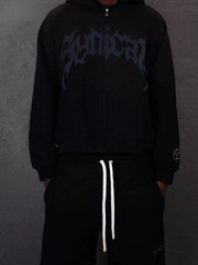 Hearujoy Punk Gothic oversize hoodie with wash effect and letter print