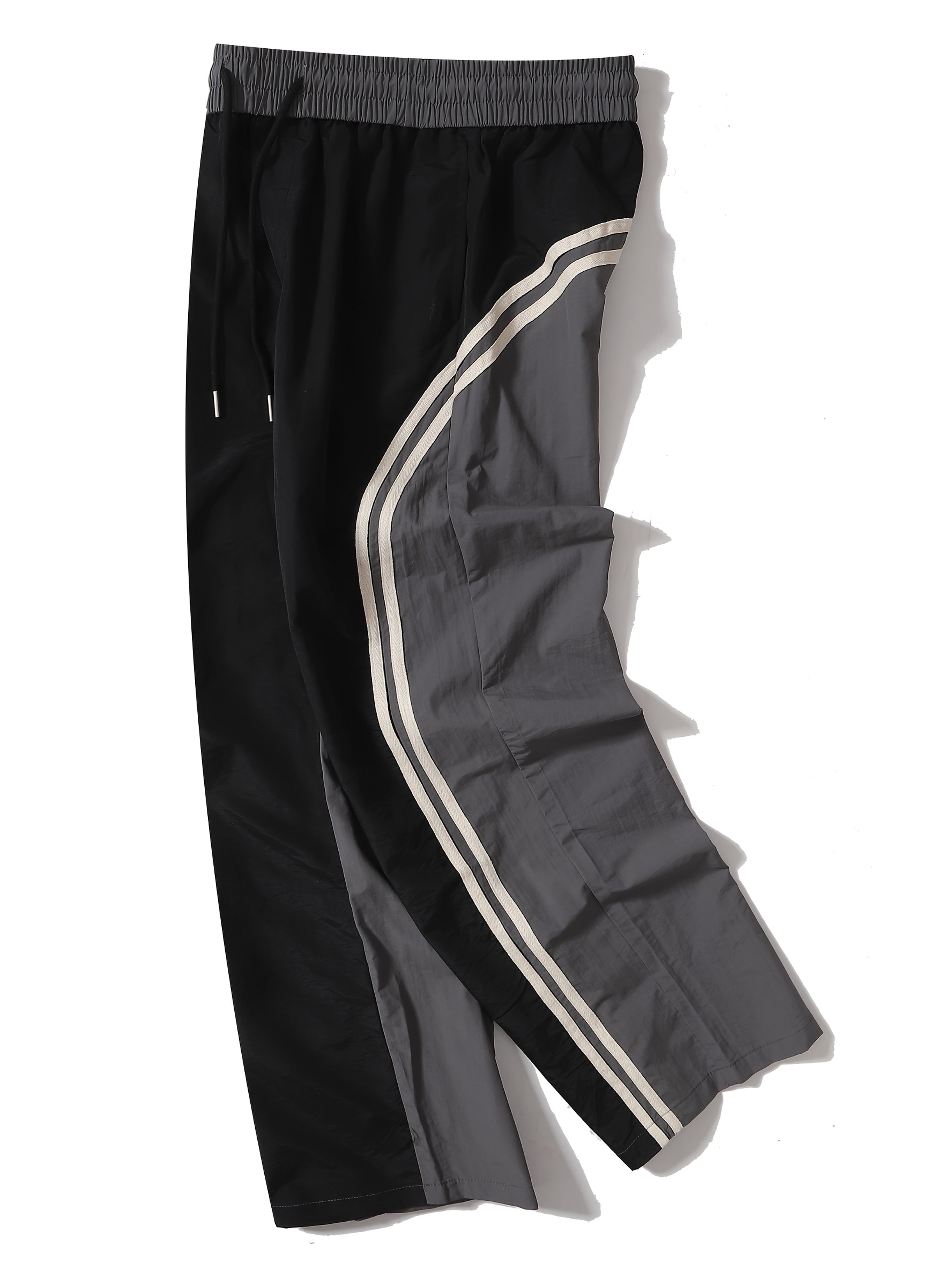 Hearujoy Loose Fit Polyester Mid-Length Men's Color Block Casual Joggers - Non-Stretch Fabric for Spring
