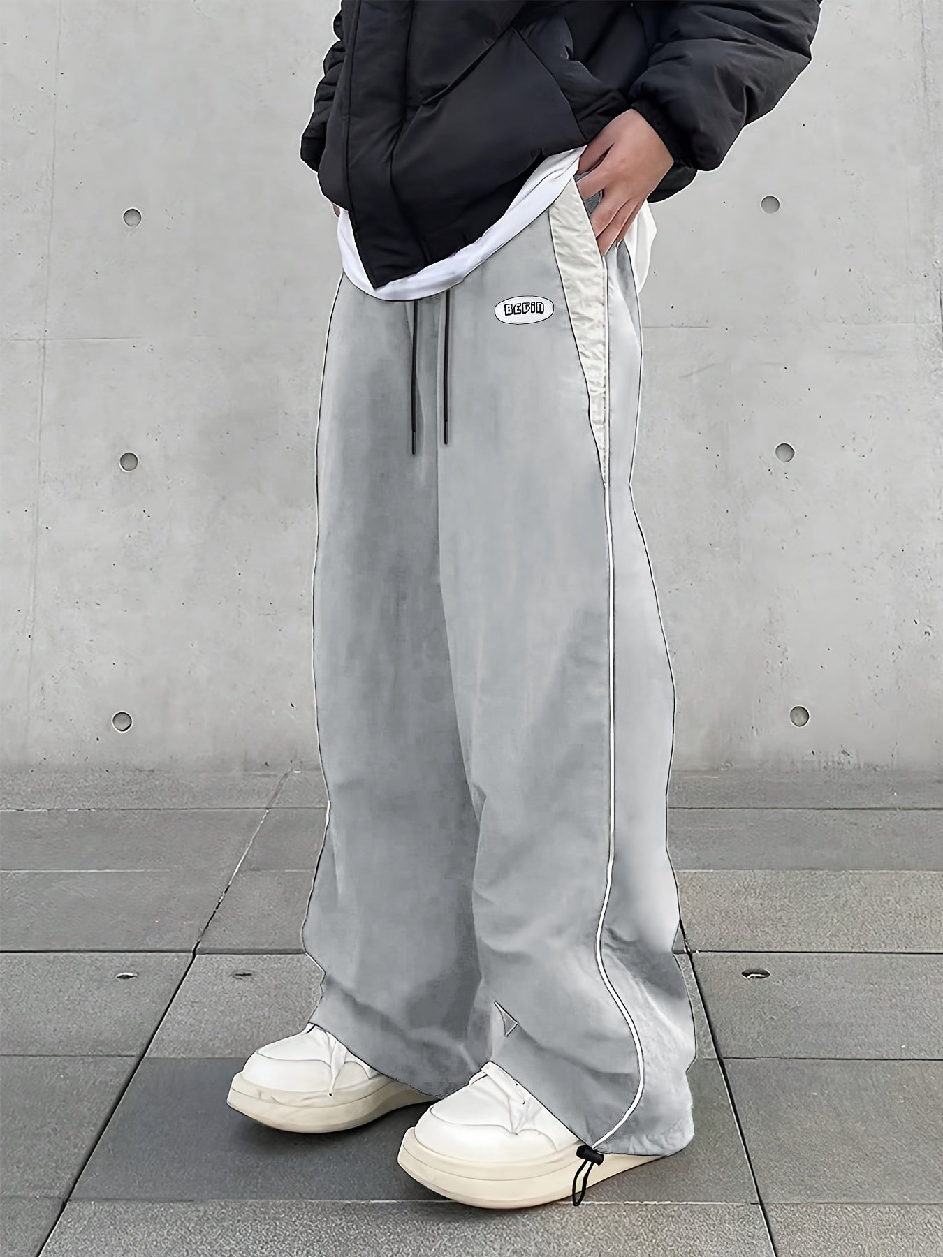 Hearujoy [Loose Fit Drawstring Sweatpants] Men's Casual Loose Fit Drawstring Sweatpants, Lightweight Comfy Pants For Sport And Casual Wear