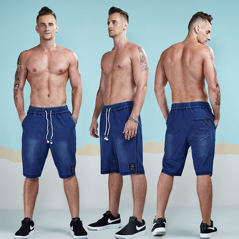 Hearujoy Leisure Casual Jogger Knitted Cotton Shorts