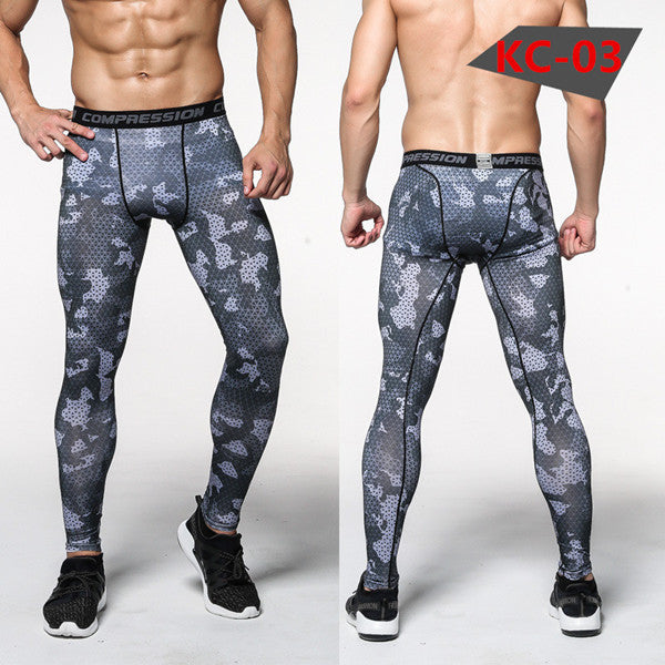 Hearujoy Bodybuilder Patterned Tight Compression Pants