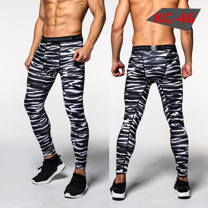 Hearujoy Bodybuilder Patterned Tight Compression Pants