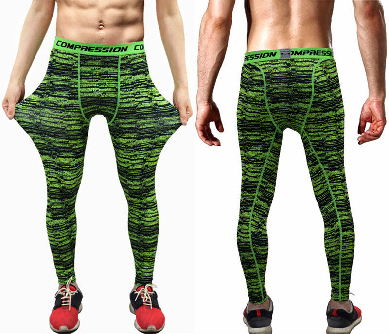 Hearujoy Bodybuilder Patterned Tight Compression Pants