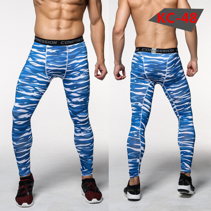 Hearujoy Bodybuilder Patterned Tight Compression Pants