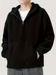 HEARUJOY  -  [Cozy Polyester] Men's Casual Hoodie - Cozy Polyester Long Sleeve Pullover - Casual Attire