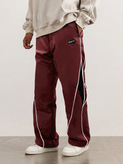 Hearujoy Trendy Cool Long Pants - Men's Loose Cozy Striped Sports Pants With Letter Print