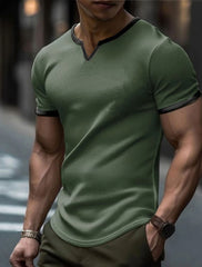 Hearujoy Vintage Loose Short Sleeve T Shirt For Men Summer Patchwork Peach Blossom Bug Casual Tops Solid Color Sports T-Shirts Clothing