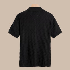 Hearujoy New Fashion Knit Polo Shirts Men Korean Style Slim Fit  Solid Short Sleeve Top Summer Trend Premium Polos Tshitrt  For Mens