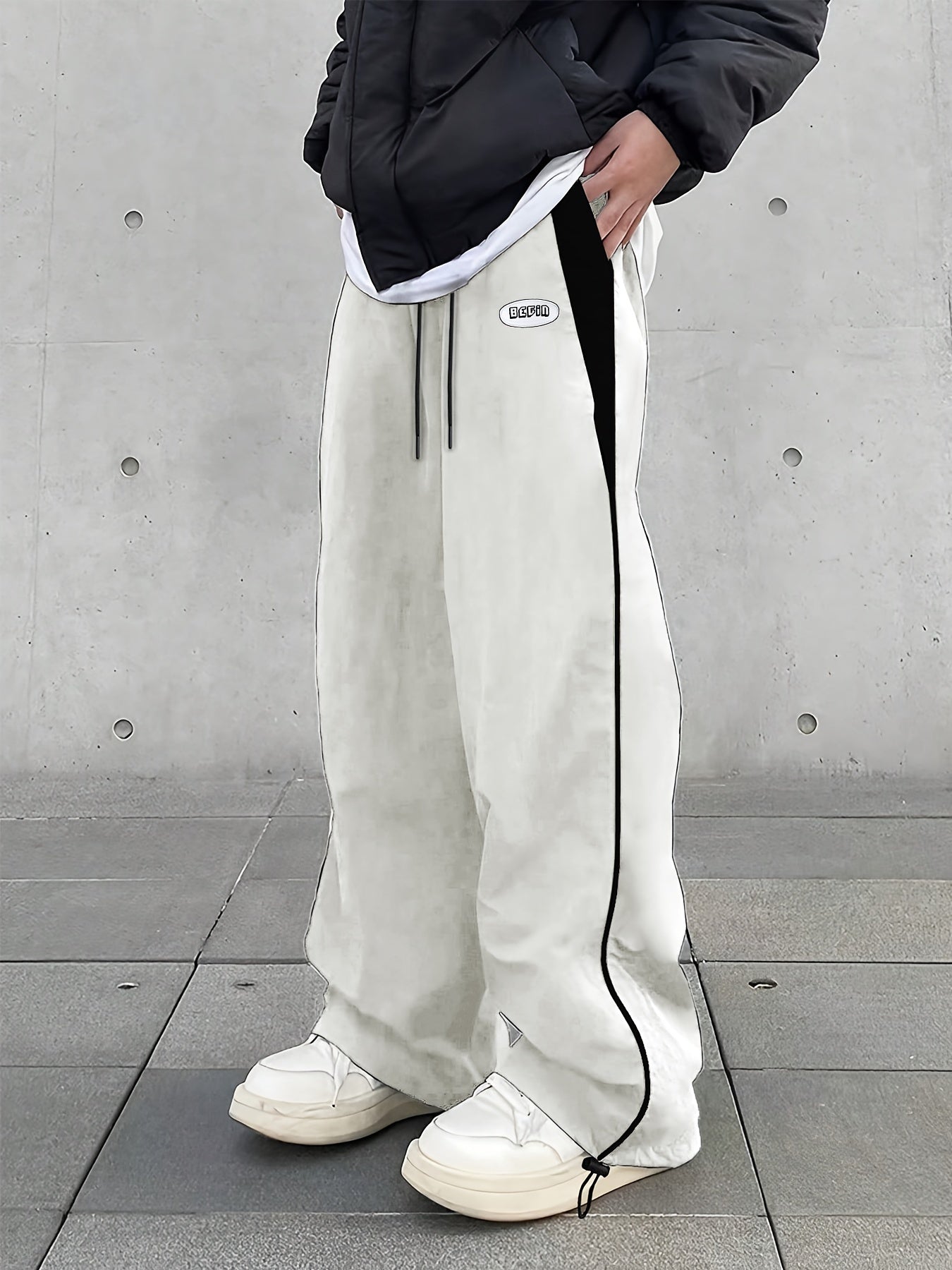 Hearujoy [Loose Fit Drawstring Sweatpants] Men's Casual Loose Fit Drawstring Sweatpants, Lightweight Comfy Pants For Sport And Casual Wear