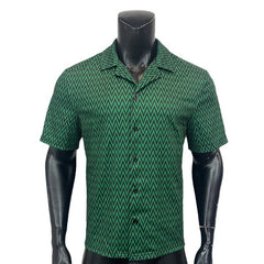 Hearujoy Vintage Diagonal Stripe Print Shirts For Men Fashion Casual Loose Cardigan Tops Summer New  Blouse Shirt Male Streetwear