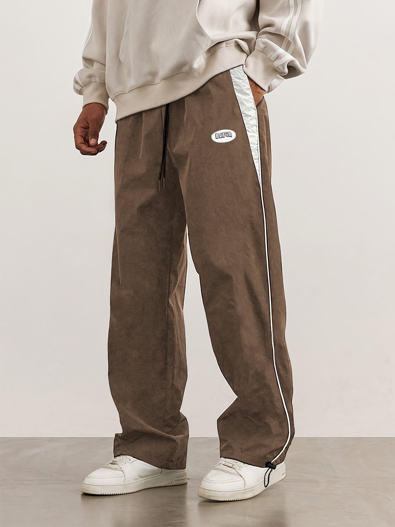 Hearujoy [Loose Fit Drawstring Sweatpants] Men's Casual Loose Fit Drawstring Sweatpants, Lightweight Comfy Pants For Sport And Casual Wear