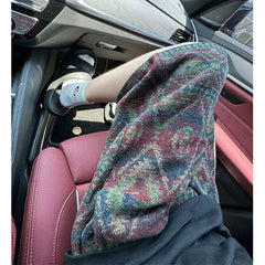 Hearujoy Vintage Ethnic Style knitted Shorts Men Oversized Elastic Waist Drawstring Knee Length Mid Pants Summer Moroccan Casual shorts