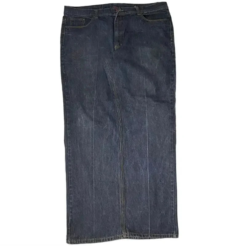 Hearujoy  Y2K Fashion American Baggy Jeans Oversized Pattern Printed High Waist Wide-leg Pants Harajuku Women Casual Slacks Streetwear