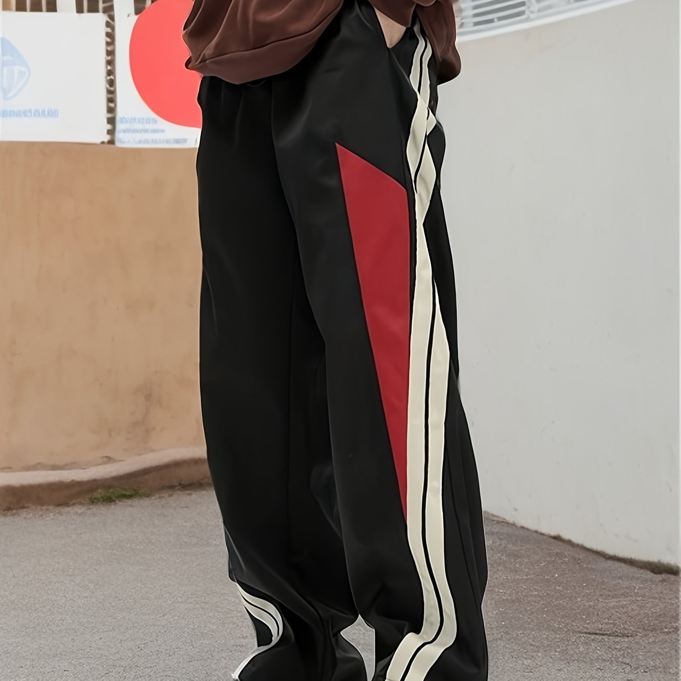 Hearujoy Men'S Casual Handsome Loose Fit For Everyday And Outdoor Wear With Sweatpants And Side Stripes