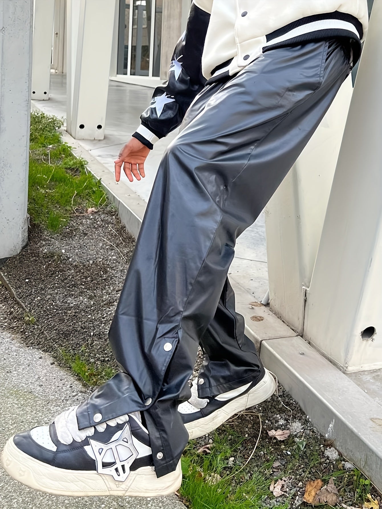 Hearujoy Stylish Loose-Fitting Trousers for Men, Casual Baggy Streetwear