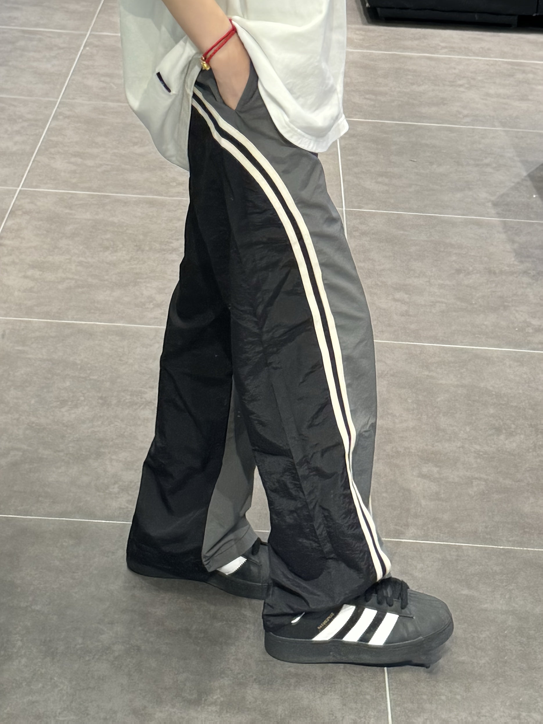 Hearujoy Loose Fit Polyester Mid-Length Men's Color Block Casual Joggers - Non-Stretch Fabric for Spring