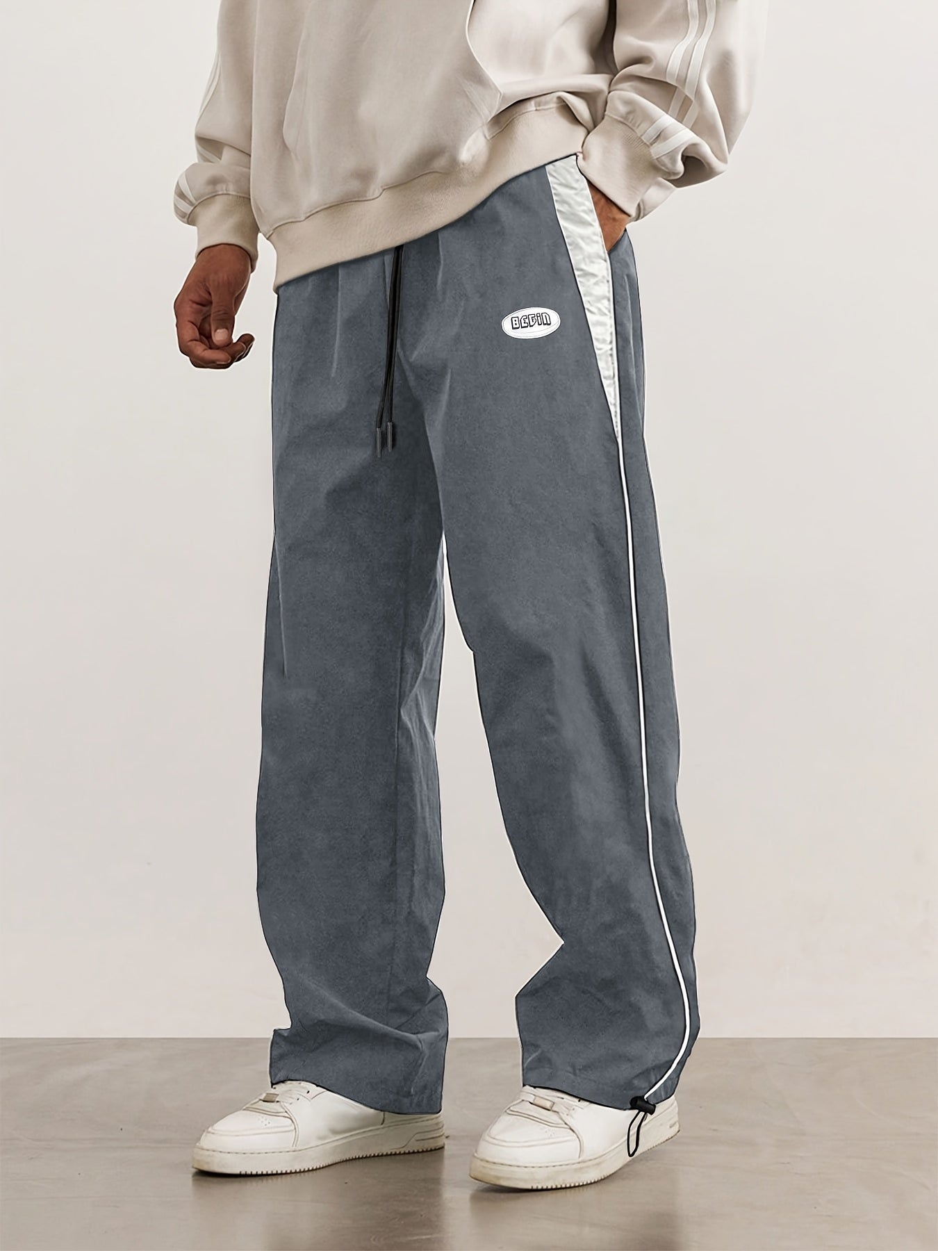 Hearujoy [Loose Fit Drawstring Sweatpants] Men's Casual Loose Fit Drawstring Sweatpants, Lightweight Comfy Pants For Sport And Casual Wear