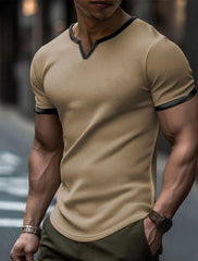 Hearujoy Vintage Loose Short Sleeve T Shirt For Men Summer Patchwork Peach Blossom Bug Casual Tops Solid Color Sports T-Shirts Clothing