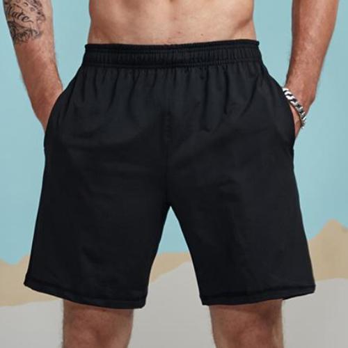 Hearujoy Patchwork Elastic Casual Jogger Shorts