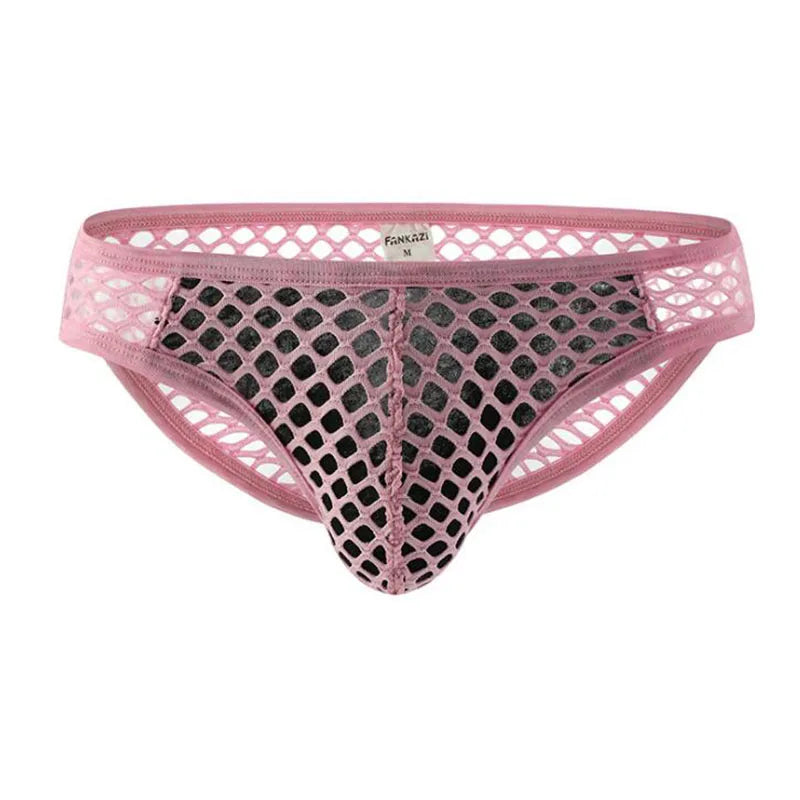 Hearujoy Man's Underwear Ropa Interior Hombre Men's Underpants Perspective Gay Sexy calzoncillos hombre big mesh slip hombre briefs men