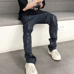 Hearujoy Hip Hop Harem Pants Spring Streetwear Elastic Waist Cargo Trousers Zipper Design Black Men's Clothing WB558