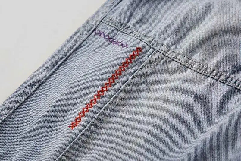 HEARUJOY  -  Spring Summer Black Blue Cargo Jeans Men Streetwear Denim Jogger Pants Men Baggy Harem Jean Trousers Ankle-Length Men Cloth