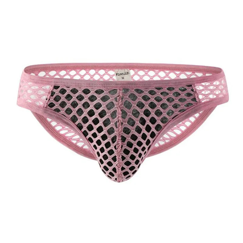 Hearujoy Man's Underwear Ropa Interior Hombre Men's Underpants Perspective Gay Sexy calzoncillos hombre big mesh slip hombre briefs men