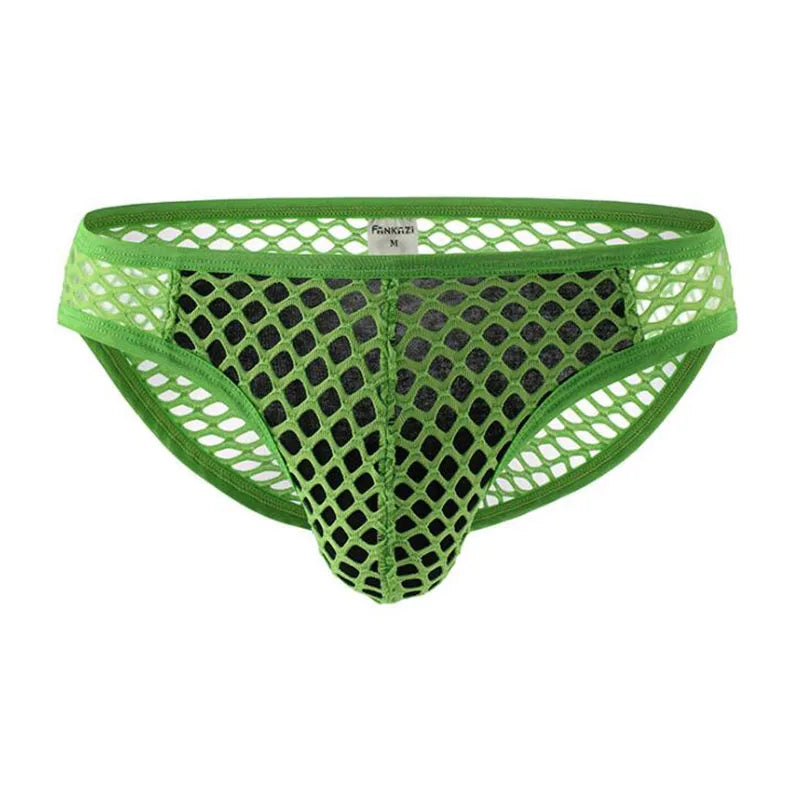 Hearujoy Man's Underwear Ropa Interior Hombre Men's Underpants Perspective Gay Sexy calzoncillos hombre big mesh slip hombre briefs men