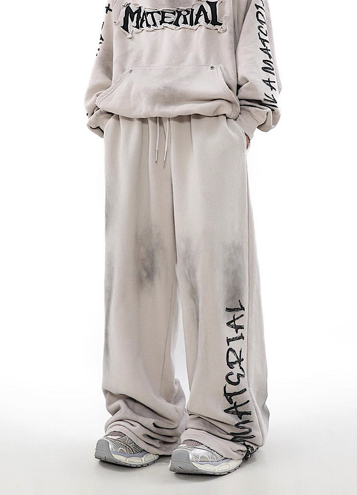 Hearujoy Hip Hop Graffiti Design Drawstring Sweatpants Unisex