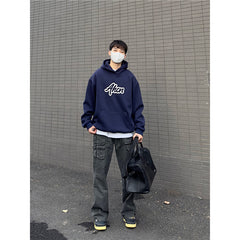 90s fashion 2024 Spring and Autumn Carbon Grinding Washed Three-Dimensional Multi-Pocket Overalls Distressed Skinny Casual All-Matching Trousers Fashion