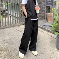 guys clothing styles 2024 Autumn and Summer New Casual Pants Loose Hong Kong Style Drop-down Suit Pants Trendy All-Matching Trousers Men's Straight Wide-Leg Pants Trendy