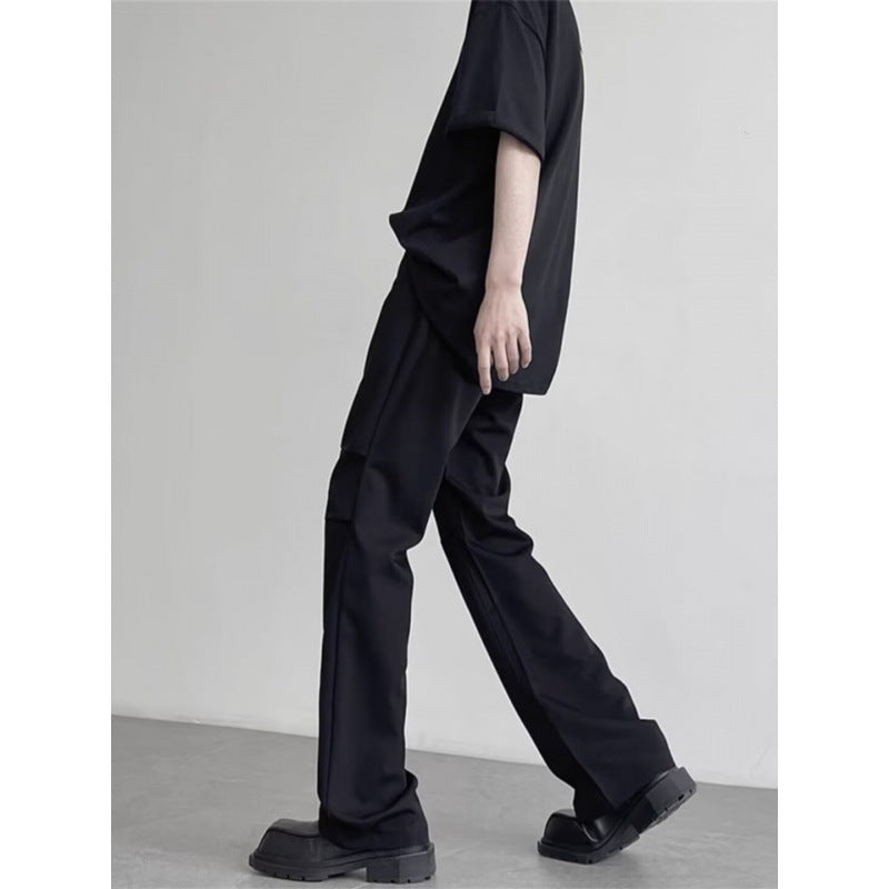 mens fall outfits Summer Harem Cropped Men's Pants Versatile Draping Suit Pants Slim Fit Skinny Men's Casual Suit Pants