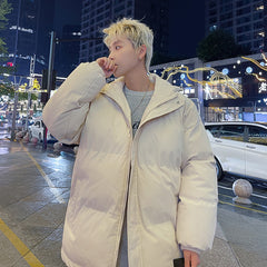 men winter outfits American Cotton-Padded Coat Men's Autumn and Winter 2024 New Men's Cotton-Padded Coat Workwear Couple Bread Coat Fashion