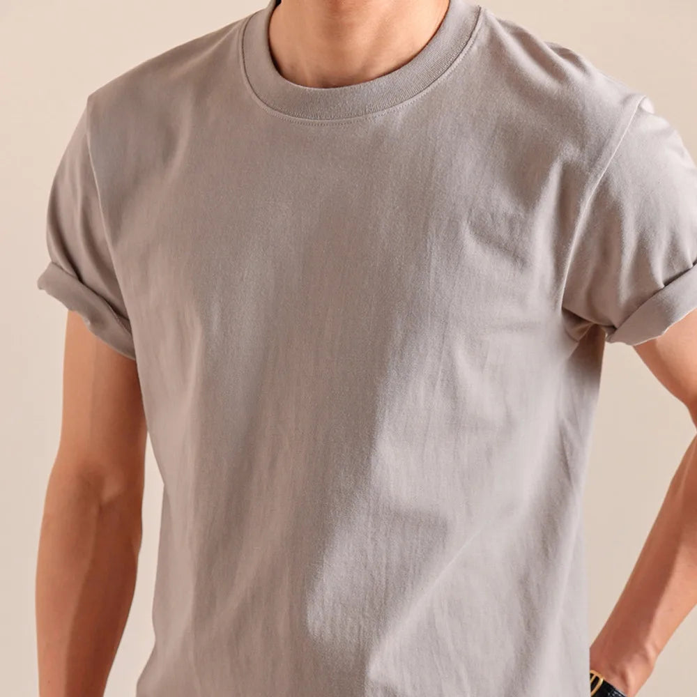 HEARUJOY  -  Summer Top Lightweight Short Sleeved T-shirt For Men's Casual Pure Cotton Half Men Tshirt Social Club Outfits Tee Shirt Homme