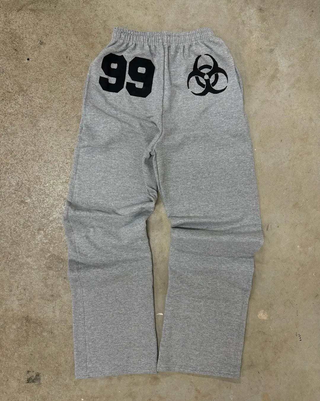 Hearujoy Y2K 99 Black Hip Hop Pants Mens Harajuku Loose Casual Sweatpants New in 2024 Elastic Waist Drawstring Letter Jogging Pants