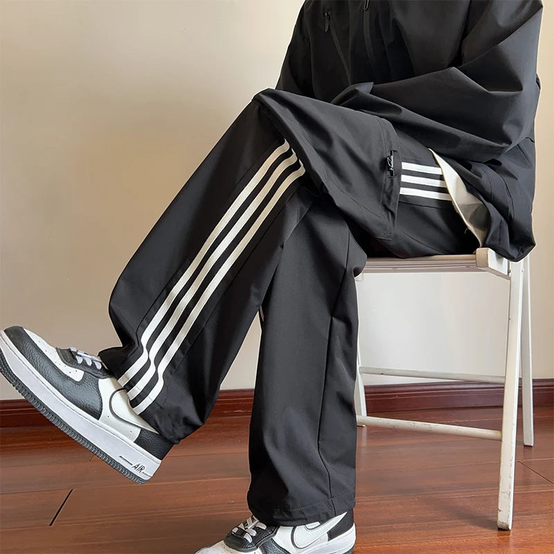 HEARUJOY  -  Streetwear Men's Pants Harajuku Fashion Joggers Trousers Cargo Pants Elastic Waist Cargo Pants Men Casual Hip Hop Sweatpants Men