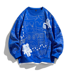 HEARUJOY  -  Spring Autumn Men Sweatshirts Casual Korean Style Long Sleeve Shirts Male Hoodies Round Neck Unisex Pullovers