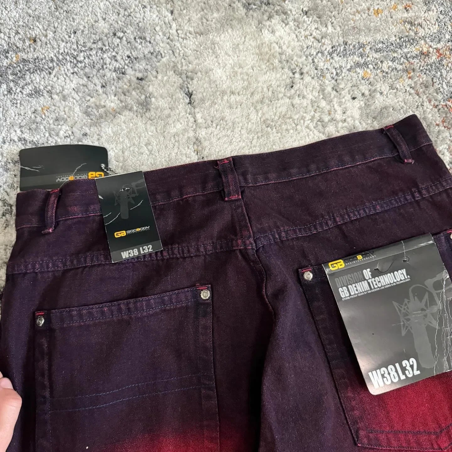 Hearujoy Y2K New Fashion washing Embroidery Loose Jeans Men Women Street Casual Joker Mopping Oversized Wide leg Pants Couple denim Jeans