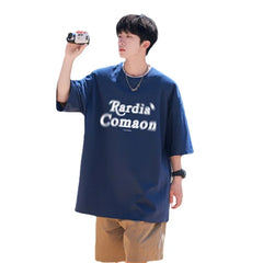 HEARUJOY  -  T Shirt Oversized Cotton For Men White Men's 5XL Letter Print T-shirts Men Casual Wear Summer Tee Shirts Big Size Clothing