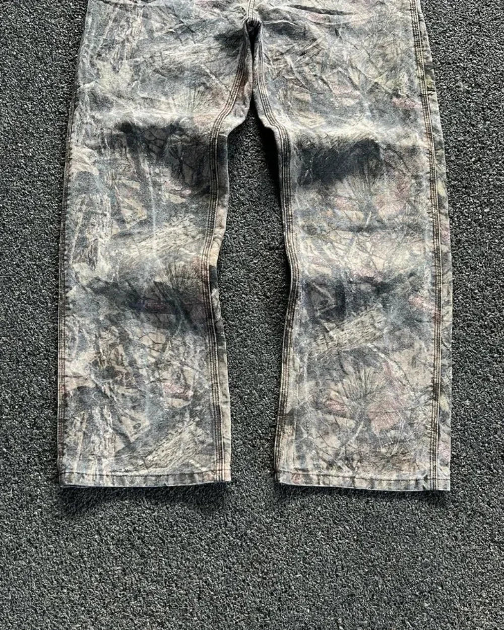 Hearujoy High Quality Retro Oversize Cargo Denim Y2k Camouflage Jeans Pants Fashion Men Clothing Straight Leg Wide Leg Jeans Streetwear