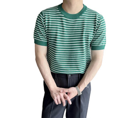 HEARUJOY  -  2XL Men Korean Style T-shirt Applicable Gender Men Korean Style Fashion Summer Casual Outfit Casual Wear For Men