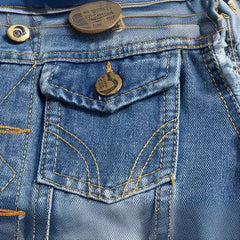 HEARUJOY  -  Men's Big Size New Slim-fit Denim Vest Vest with Ripped Lapel Single Breasted Denim Vest Coat