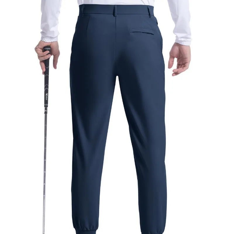 HEARUJOY  -  Men's Youth Elastic Golf Jogging Slim Pants Leisure Four Seasons High-grade Sense of Business Casual Pants