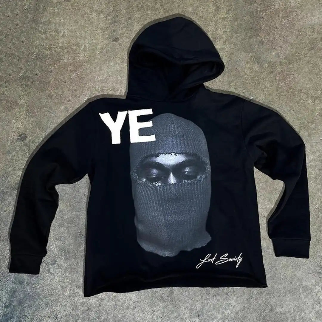 Hearujoy Harajuku skull letter print streetwear hiphop hoodies women graphic y2k top oversized hoodie sweatshirt goth women clothes