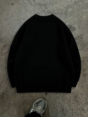 HEARUJOY  -  Trendy Long Sleeve Knitted Sweaters Men's Outdoor Fashion Crew Neck Loose Sweater Autumn Winter Vintage Mens Knitting Pullovers