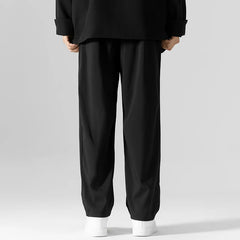 HEARUJOY  -  Autumn Men's Business Casual Suit Pants Summer Casual Long Wide Leg Dress Pants Men's Elastic Straight Office Formal Trousers
