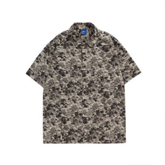 HEARUJOY  -  Summer Short Sleeved Shirt Men Oversized Retro Printed Shirt Men Streetwear Korean Loose Casual Shirt Mens Hawaiian Shirts M-2XL