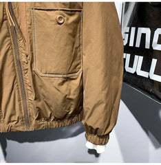 Hearujoy American Casual Fashion Brand Fashion Versatile Work Wear Splicingstyle Sports Jacket Design Sense Casual Jacket for Men