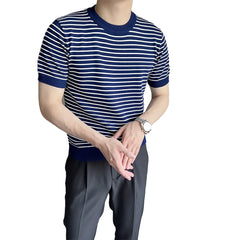 HEARUJOY  -  2XL Men Korean Style T-shirt Applicable Gender Men Korean Style Fashion Summer Casual Outfit Casual Wear For Men