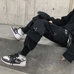 Hearujoy Cargo Pants Men Techwear Men's Cargo Trousers Streetwear Fashion Harajuku Bottoms Joggers Jogging Japanese Streetwear